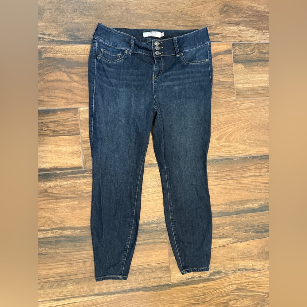 Torrid High Rise Dark Blue Jeggings